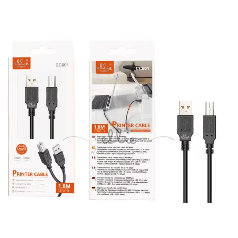 ELLITECH CC601 CABLE IMPRESORA  1.8M