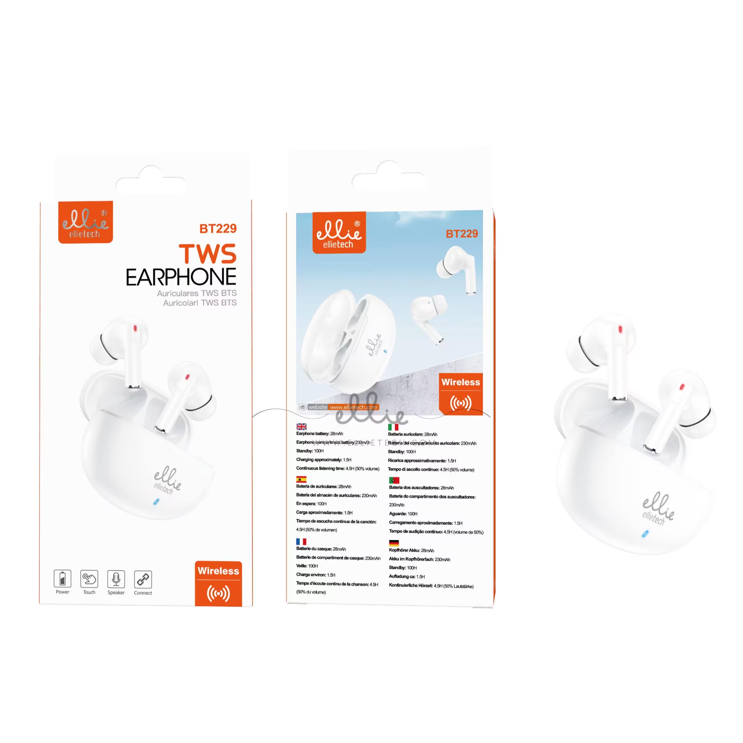 BT229 TWS AURICULARES INALAMBRICOS  ELLIETECH