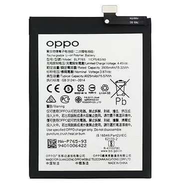 BATERIA OPPO A91 Y RENO 3  (BLP765)