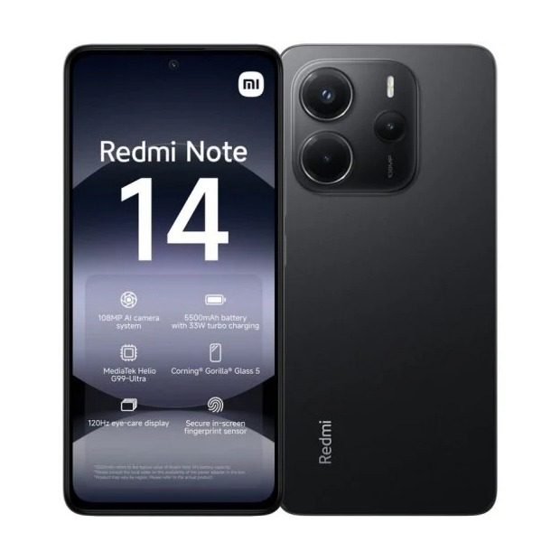 XIAOMI REDMI NOTE 14 8/256 BLACK EU NUEVO