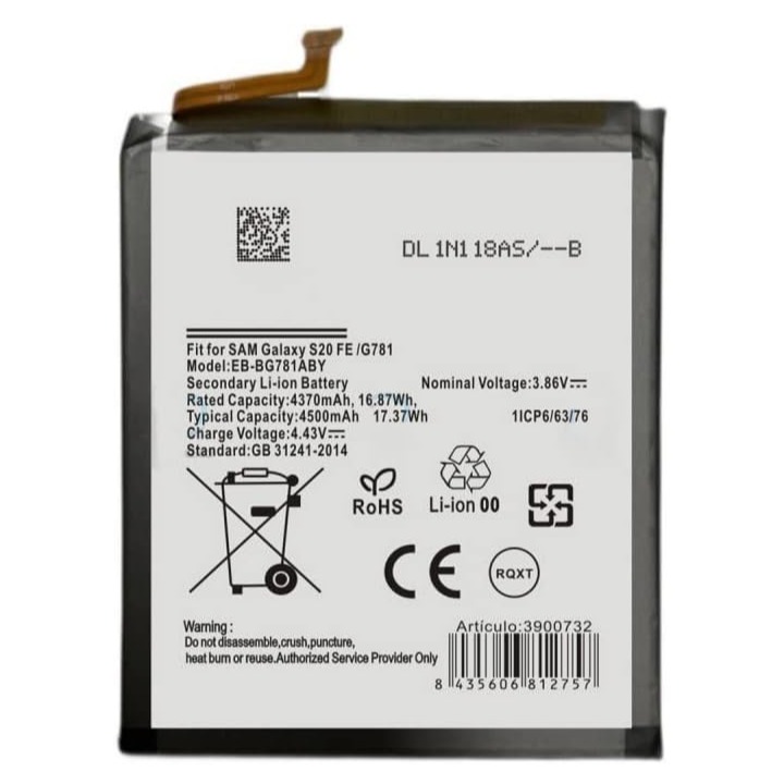 BATERIA SAMSUNG GALAXY  S20FE 5G /A52 5G/ A52s 5G (EB-BG781ABY)