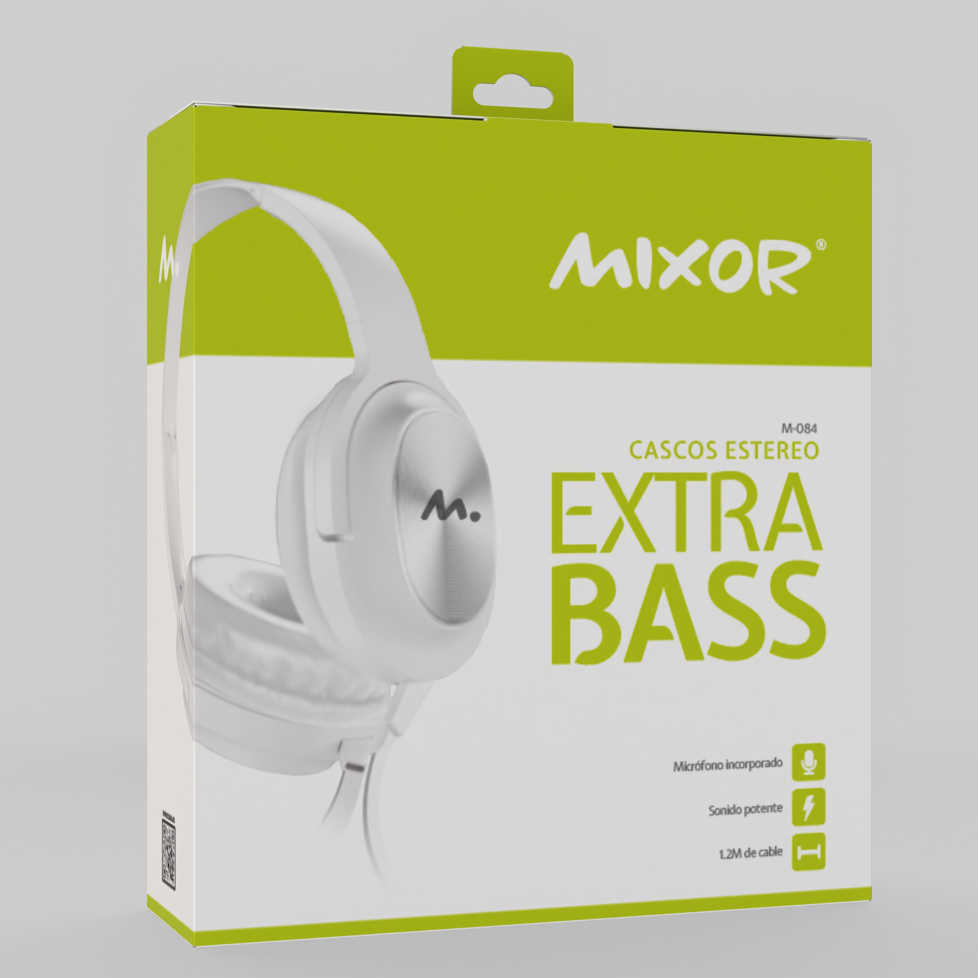 MIXOR EXTRA BASS CASCOS BLANCO