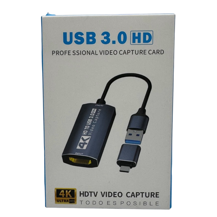 CAPTURADORA DE VIDEO USB 3.0 HD CABLE