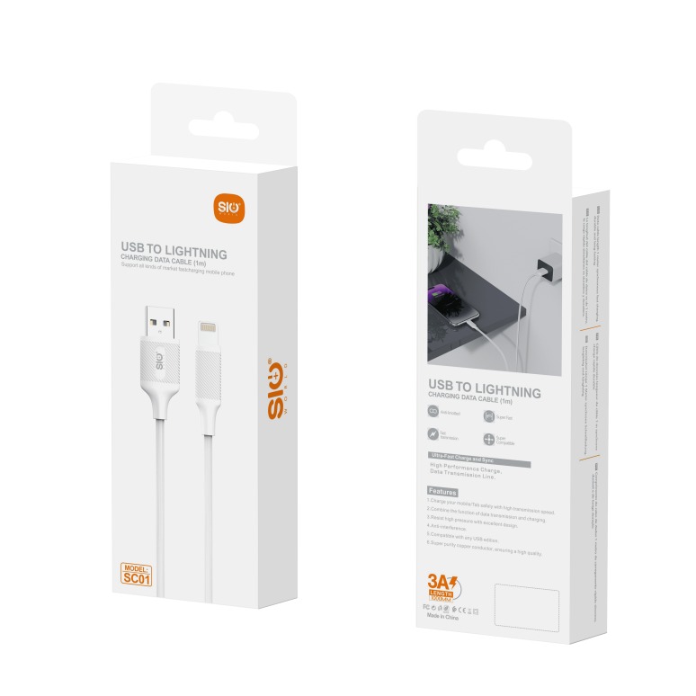 SIO SC01 CABLE USB- L BLANCO