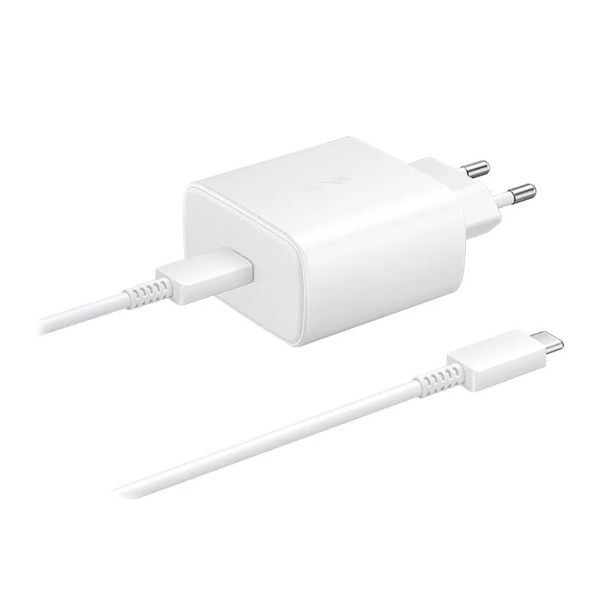 SAMSUNG CARGADOR 45W TIPO C - C BLANCO