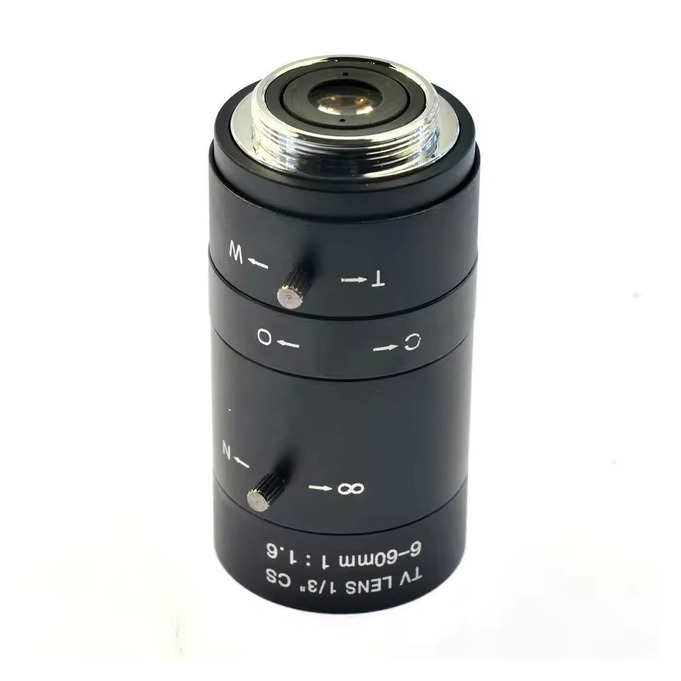 LENTE HD ZOOM Y ENFOQUE VARIFOCAL 6-60MM MONTAJE CS IR CCTV