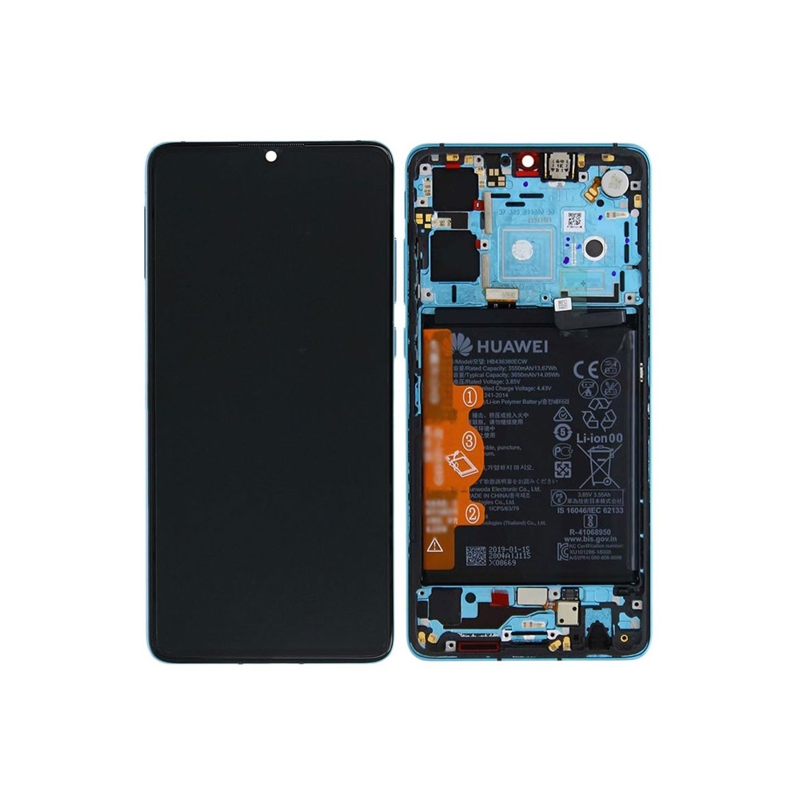 PANTALLA HUAWEI P30 AZUL VERSION NUEVA SERVICE PACK