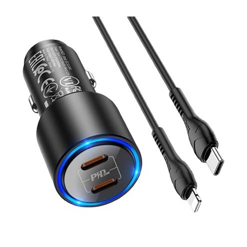 HOCO NZ3 CLEAR WAY 40W CARGADOR DE COCHE DOBLE PUERTO