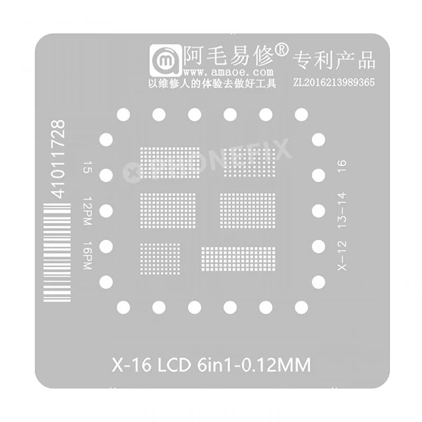 STENCIL DISPLAY IC IPHONE X TO 16 AMAOE