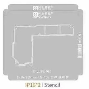 STENCIL PLATAFORMA INTERPOSER IPHONE 16 SERIE 0,12MM AMAOE