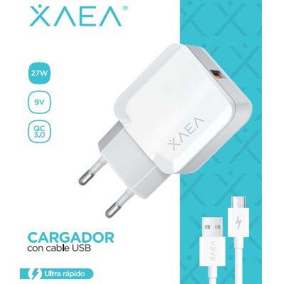 XAEA CARGADOR USB-C 27W X-010 BLANCO