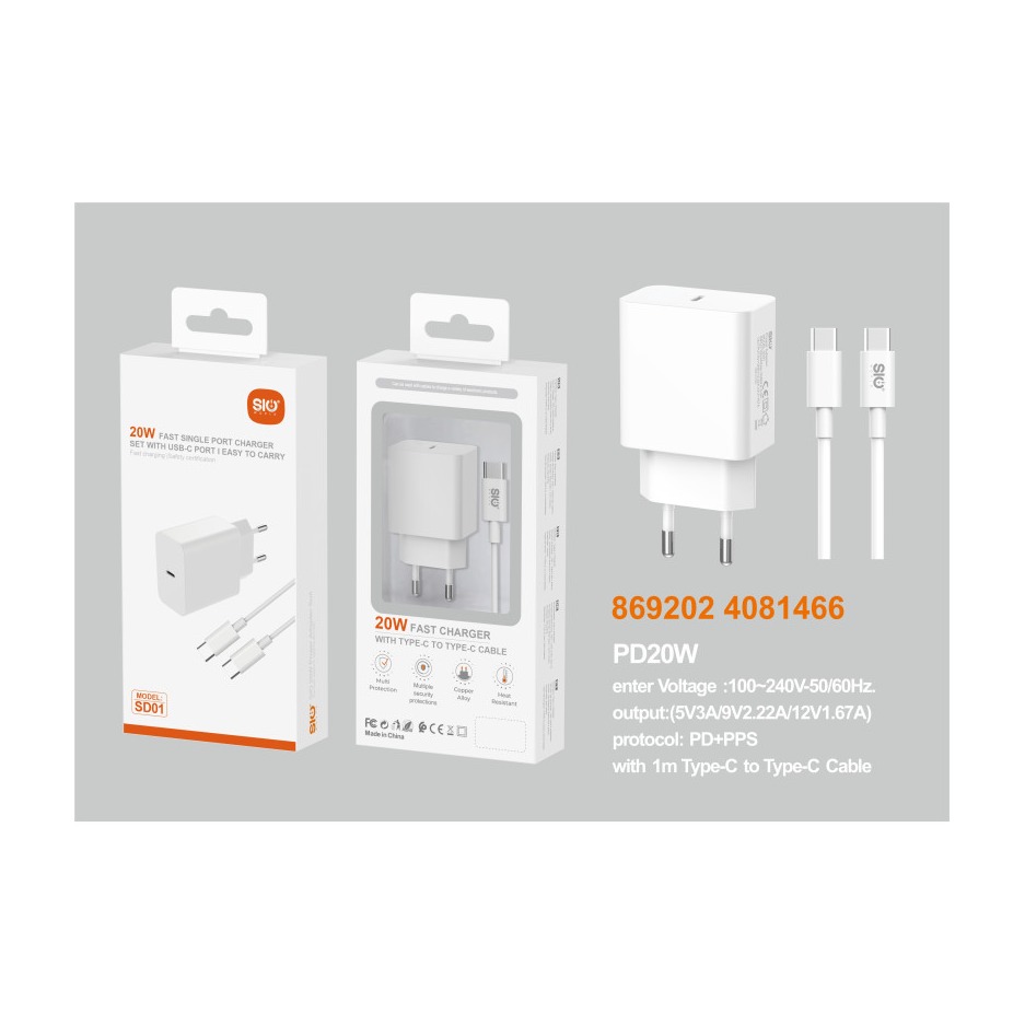 SIO SD01 PD20W CON CABLE TIPO C