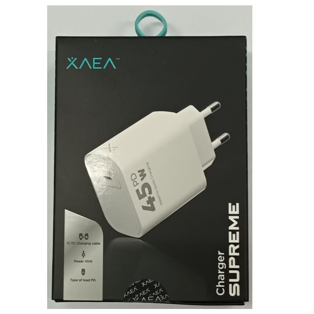 XAEA SUPREME ADAPTER 45W BLANCO TIPCO C - LIGHTNING