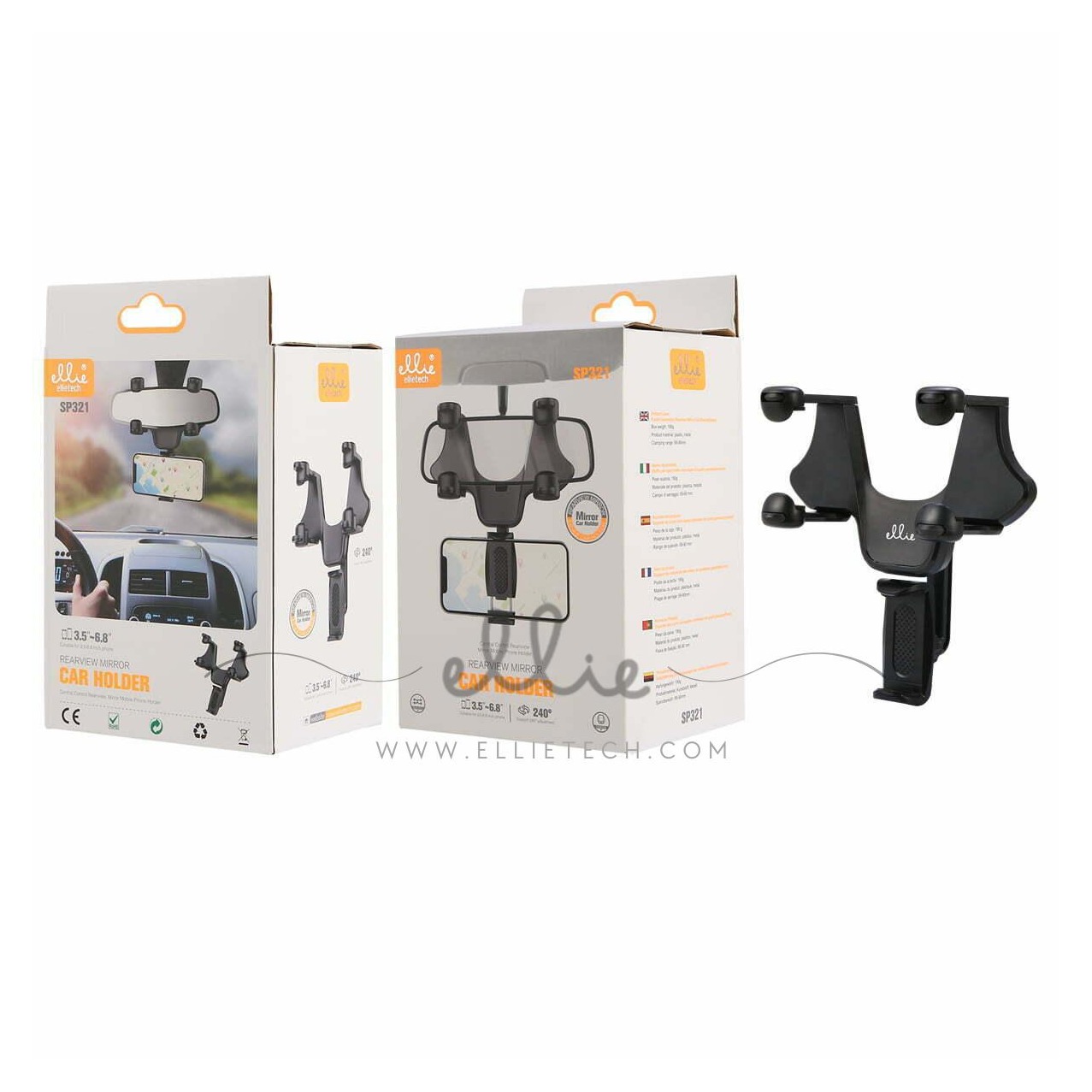 ELLITECH SP321 SOPORTE DE COCHE PARA ESPEJO