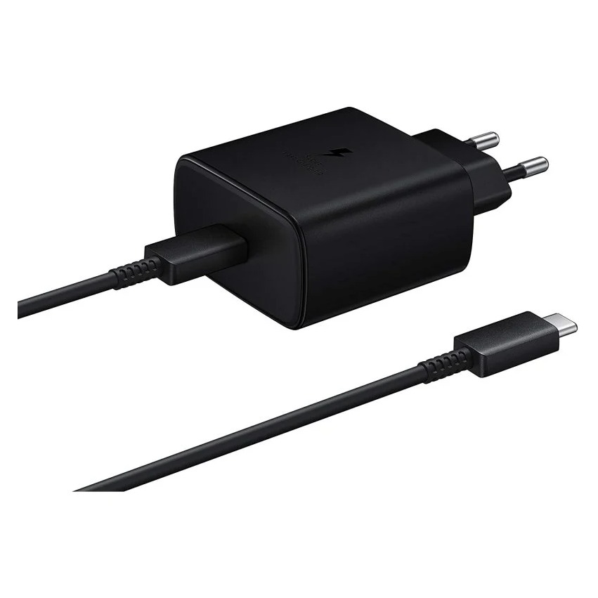 SAMSUNG CARGADOR 45W TIPO C - C NEGRO