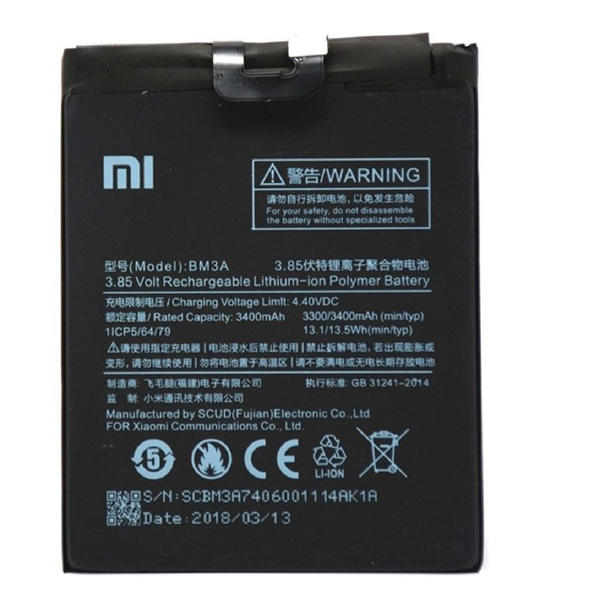 BATERIA BM3A XIAOMI MI NOTE 3