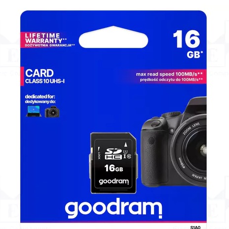 GOODRAM SD 2,0 16GB CLASS 10 100MB/S