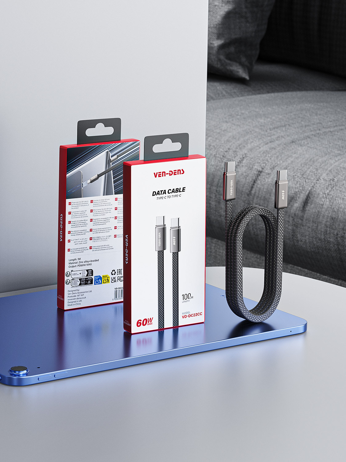 VEN-DENS CABLE DC20CC 60W C-C