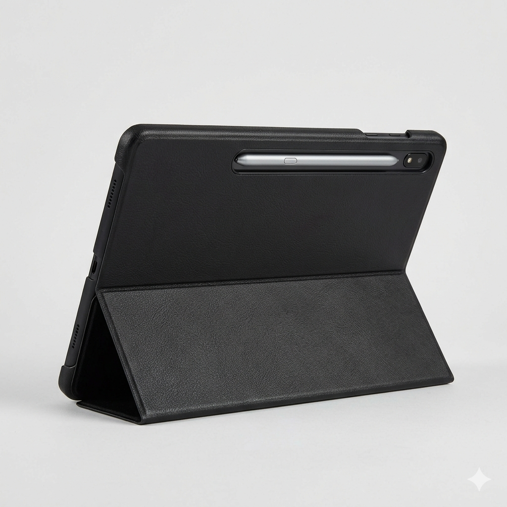 FUNDA TABLET TIPO ORIGINAL CON SOPORTE DE LAPIZ PARA SAM A11 PLUS Y A9 PLUS