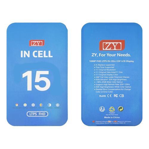 PANTALLA IPHONE 15 ZY INCELL FHD COF BLACK