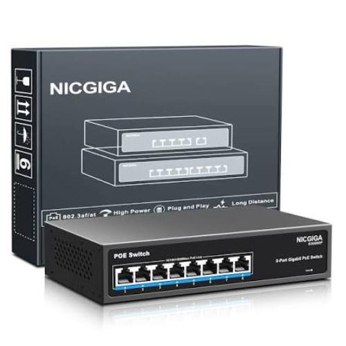 SWITCH POE GIGABIT EXTERIOR DE 8 PUERTOS - GC-Q08CB